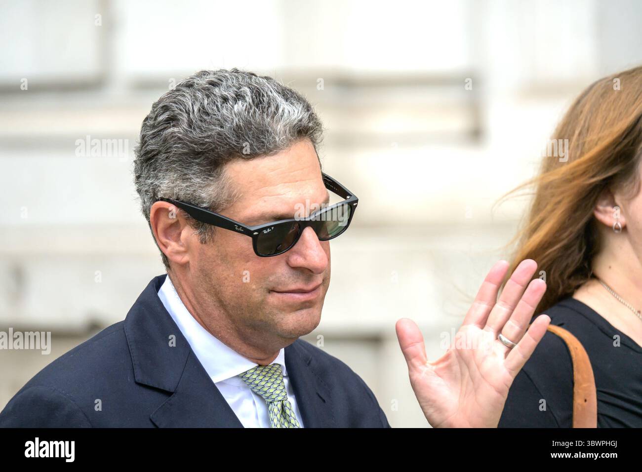 Joel Kaplan -  president of global affairs of Meta Platforms (Facebook) and former White House Deputy Chief of Staff - in Whitehall after a meeting in Stock Photo
