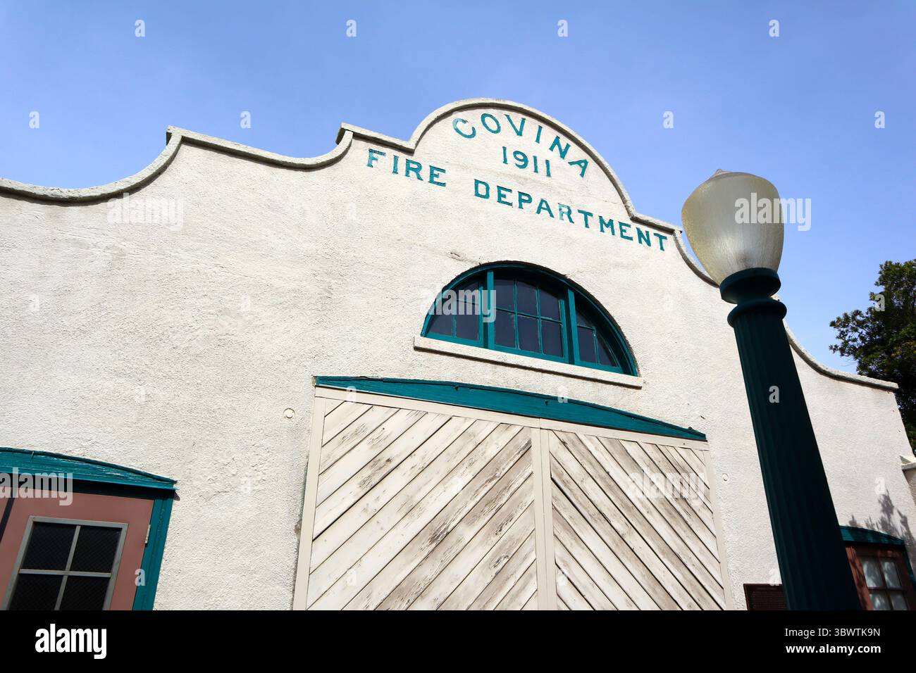 Covina, California: Historic Firehouse and Jail Built in 1911  transformed into a community museum in 1979 Stock Photo