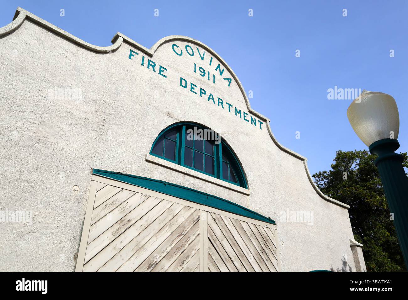 Covina, California: Historic Firehouse and Jail Built in 1911  transformed into a community museum in 1979 Stock Photo