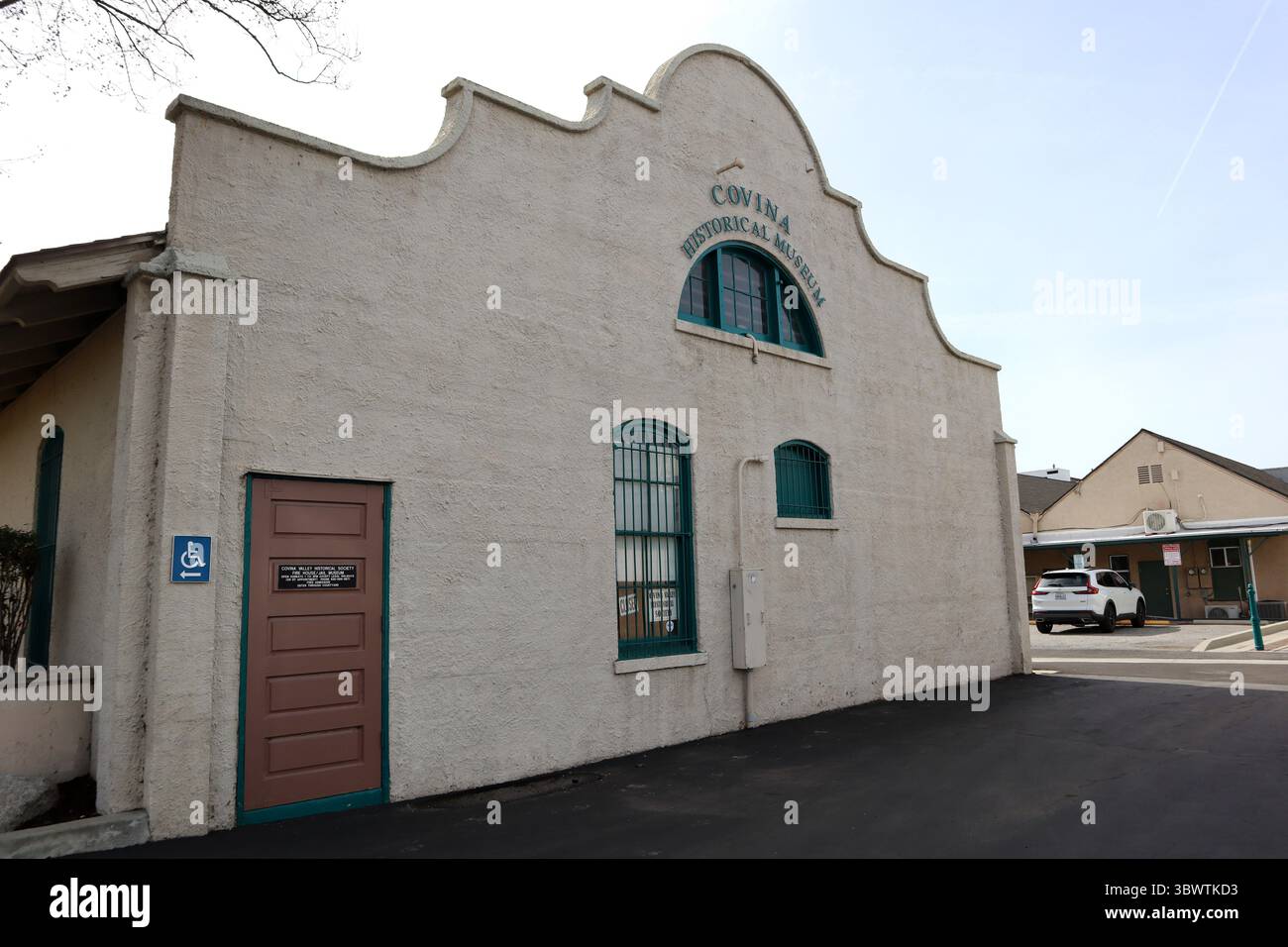 Covina, California: Historic Firehouse and Jail Built in 1911  transformed into a community museum in 1979 Stock Photo