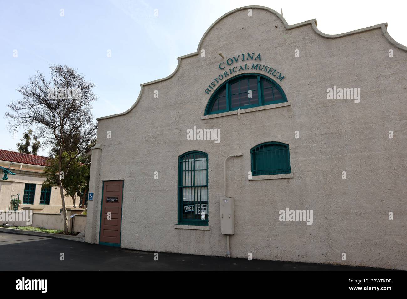 Covina, California: Historic Firehouse and Jail Built in 1911  transformed into a community museum in 1979 Stock Photo