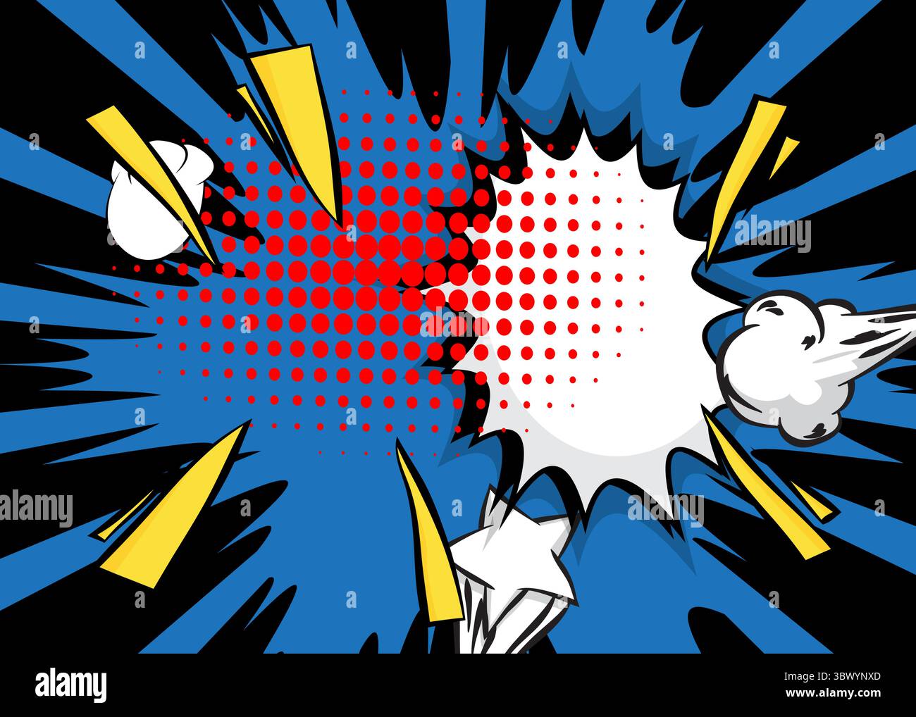 PrintModern creative pop art vibrant comic book style background ...