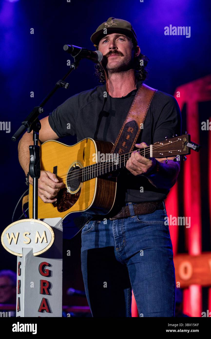 August 8, 2021, Nashville, Tennessee, USA: Riley Green - Music City ...