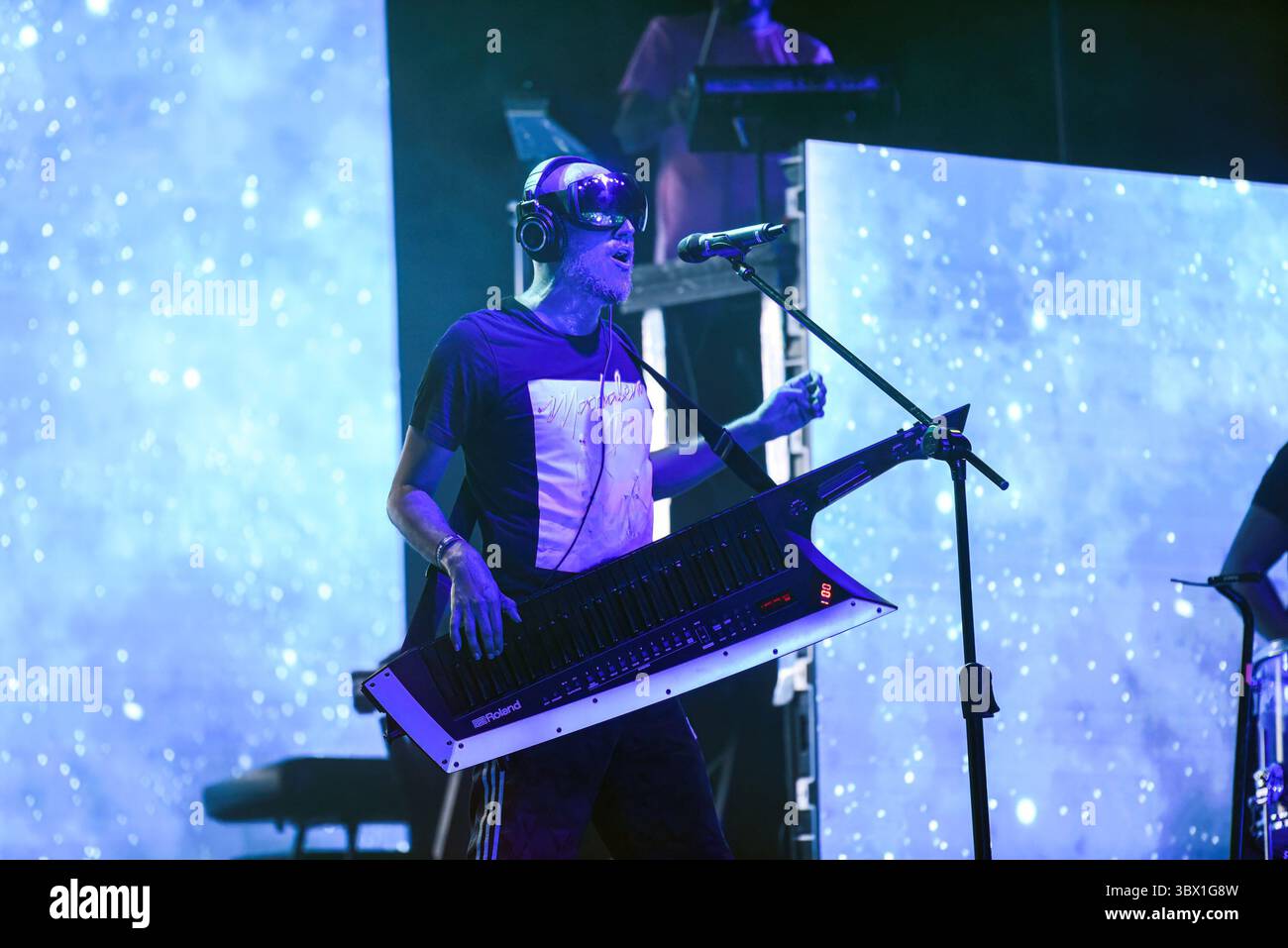 August 13, 2021, Sitges, Barcelona, Spain: Guille Milkyway the singer ...