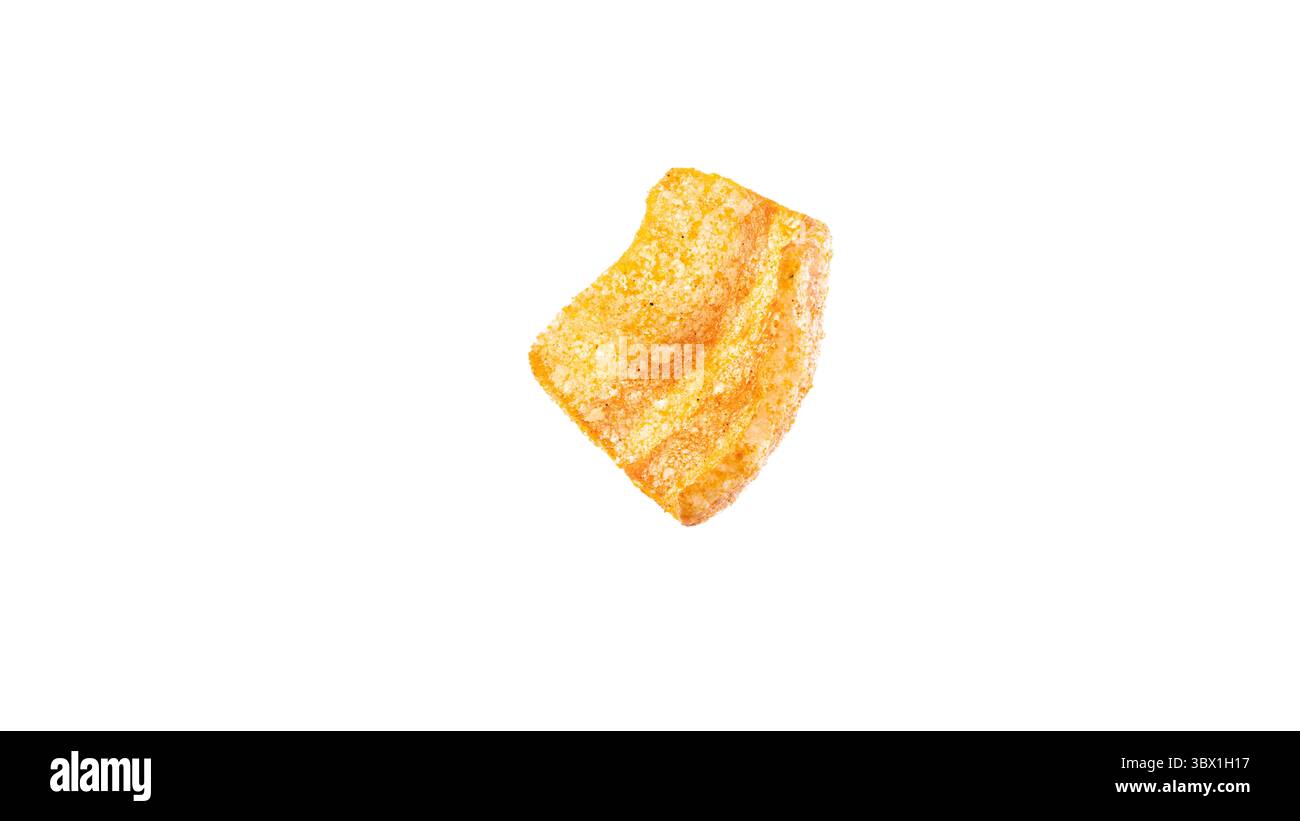 Potato chips, isolated on white background Stock Photo