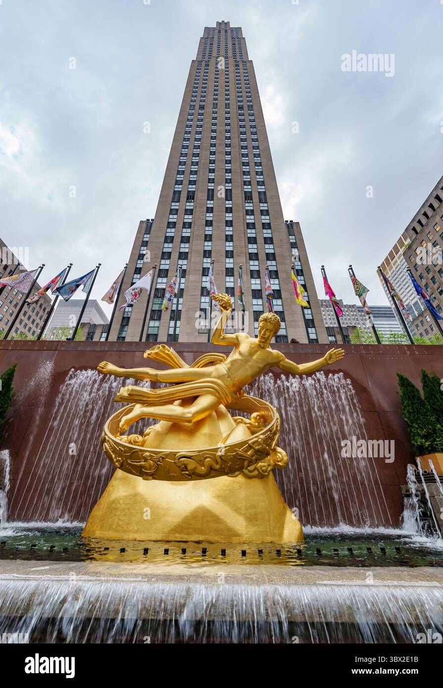 Rockefeller Center in New York city, USA Stock Photo