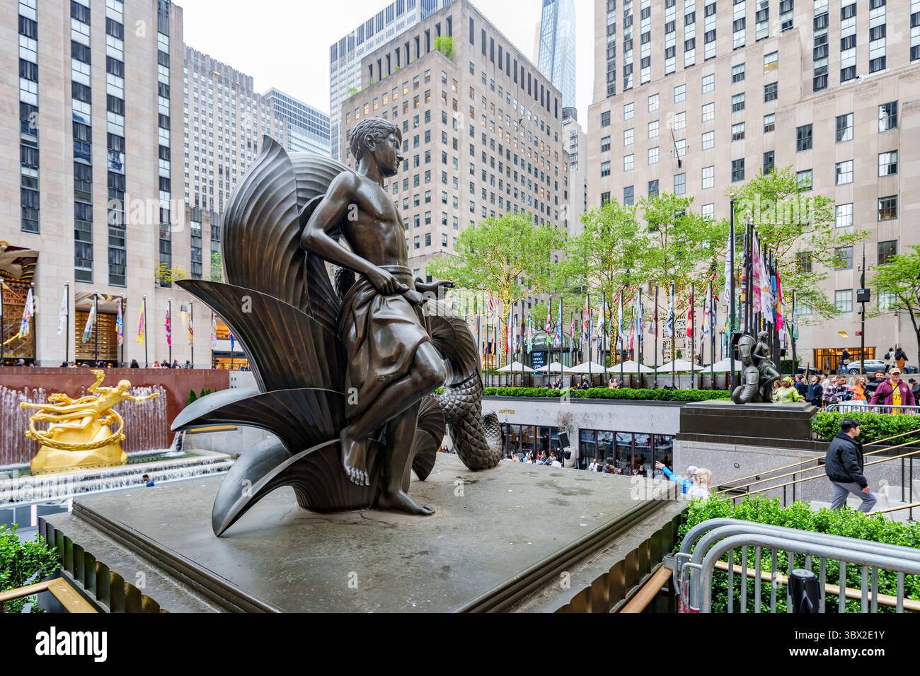 Rockefeller Center in New York city, USA Stock Photo