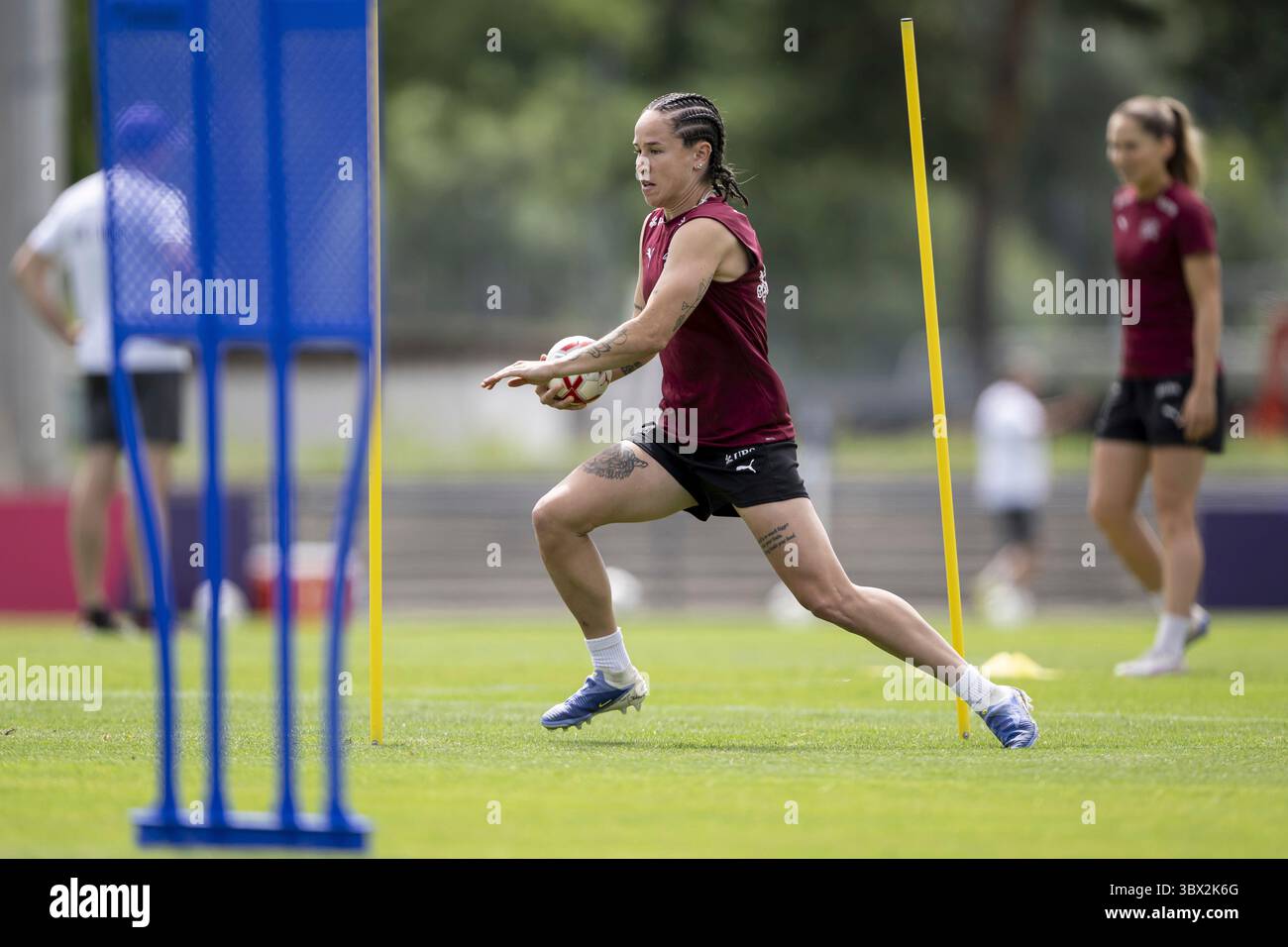Player Geraldine Reuteler takes part in a training session of the