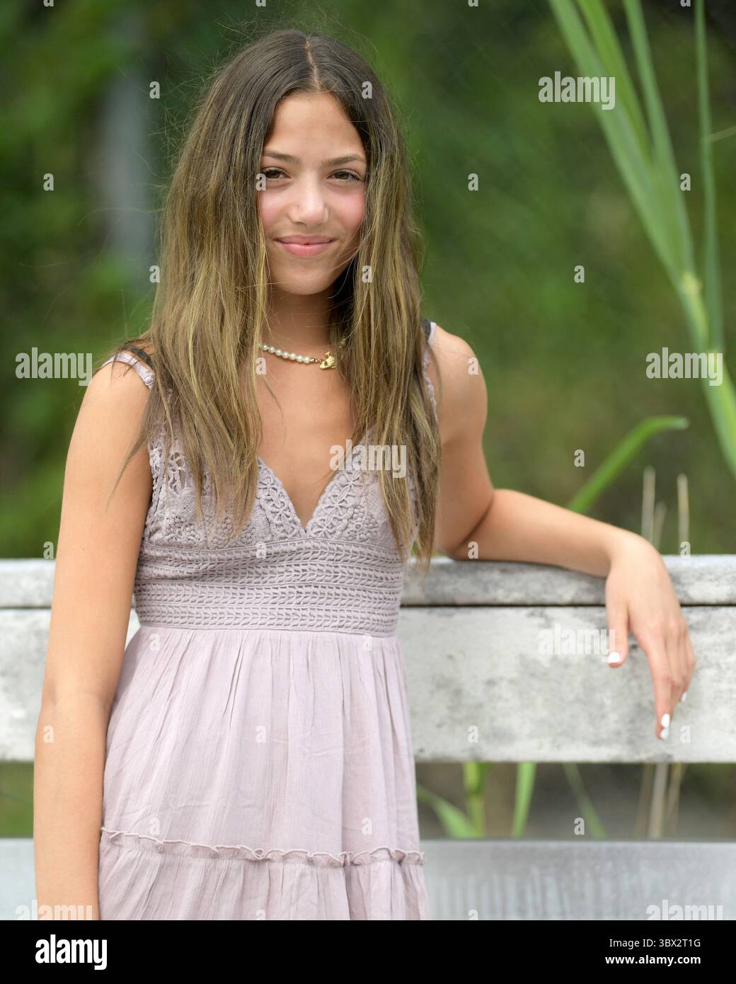 October 18, 2021, Fort Lauderdale, Florida, USA: Tween Model ADDISON ...