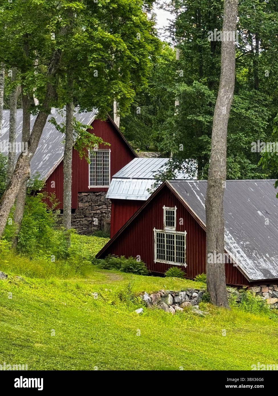 architecture, authentic, barn, building, charm, countryside, culture, destination, explore, fagervik, finland, green, heritage, historic, history, Ink - Smartphone Captured Stock Image