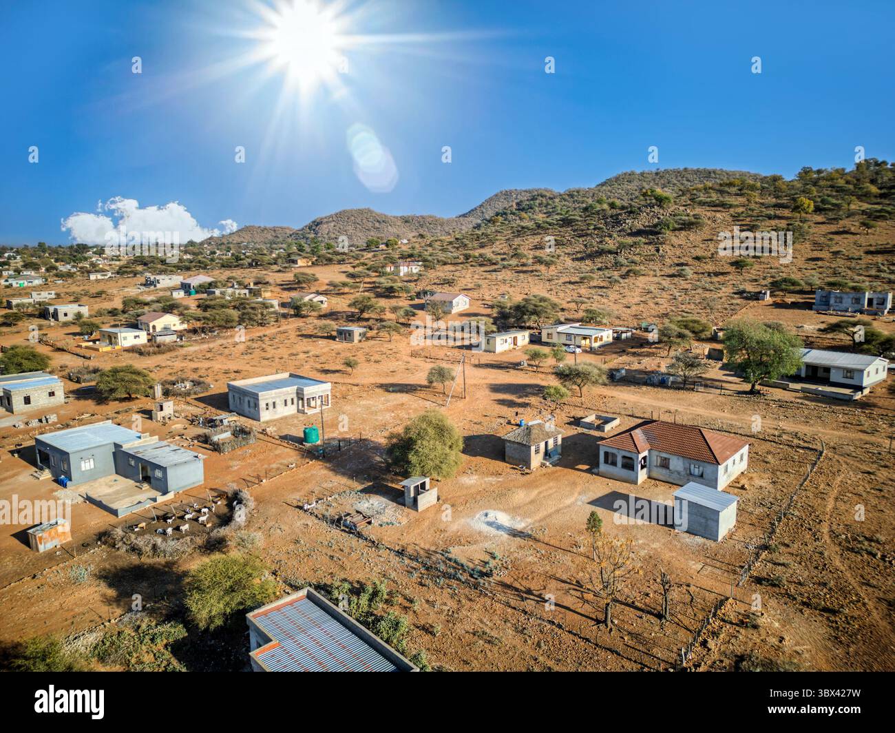 Rural settlement south africa aerial hi-res stock photography and ...