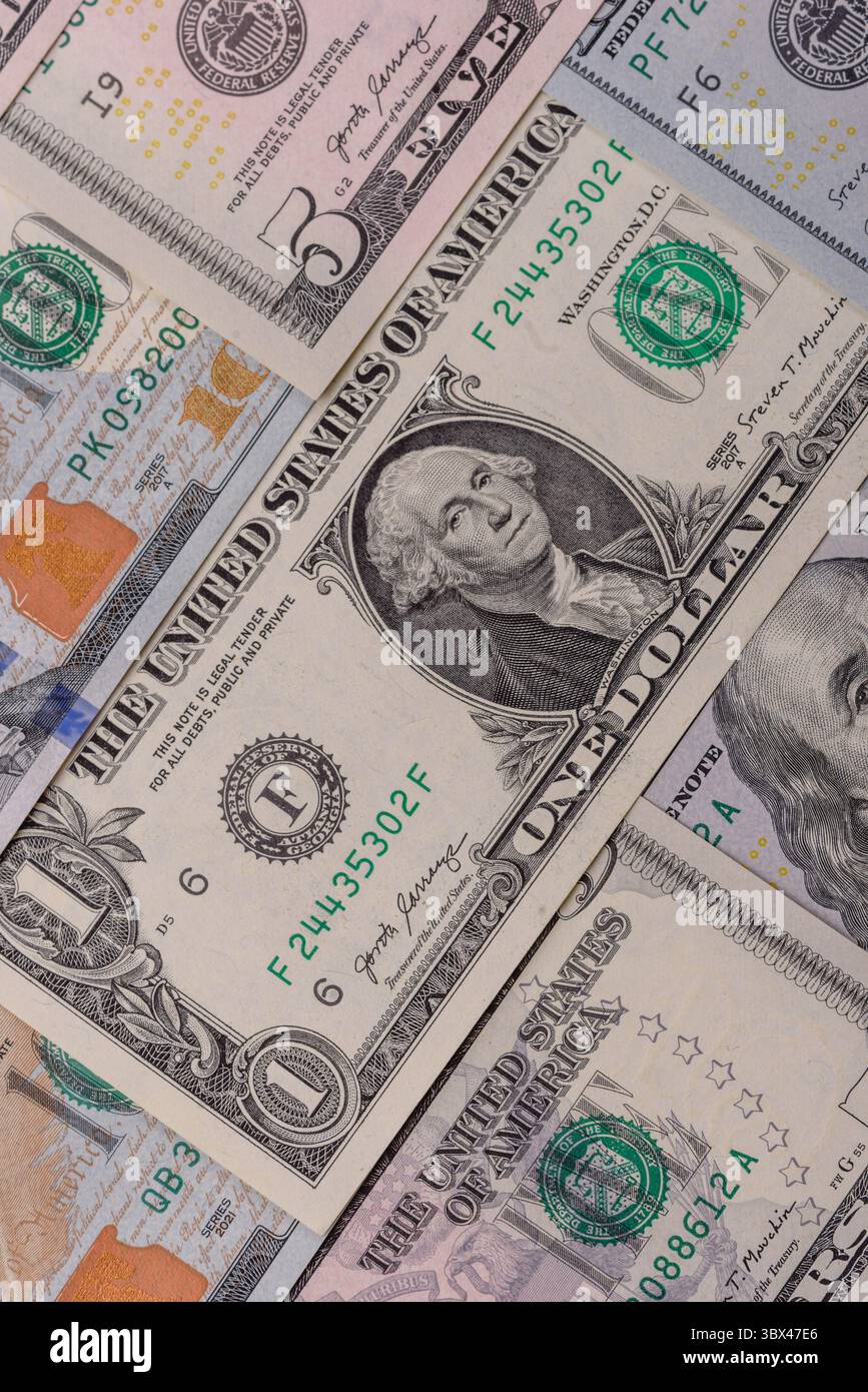 USA money, cash paper dollars, american business and financial ...