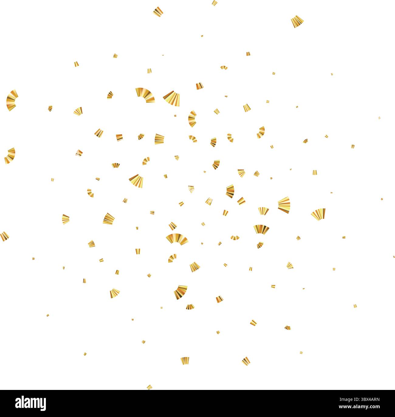 Exploding Ribons Clip Art Confetti explosion. Golden serpentine ribbons frame design Stock Vector ...