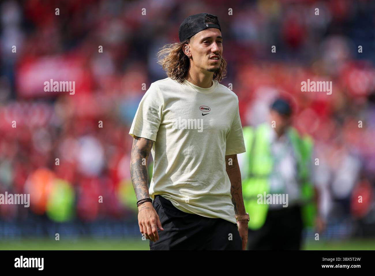 Liverpool defender Kostas Tsimikas (21) during the Preston North End FC