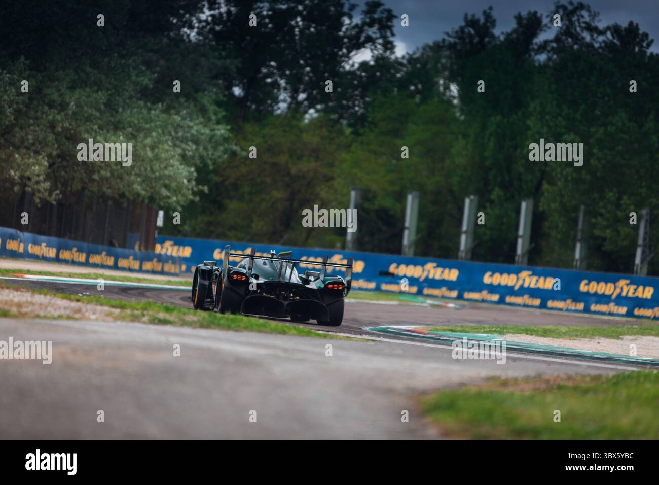 FIA WEC 6 Heures d'IMOLA 2025 Aston Martin Valkyrie AMR-LMH V12 go fast at the raceway Stock Photo