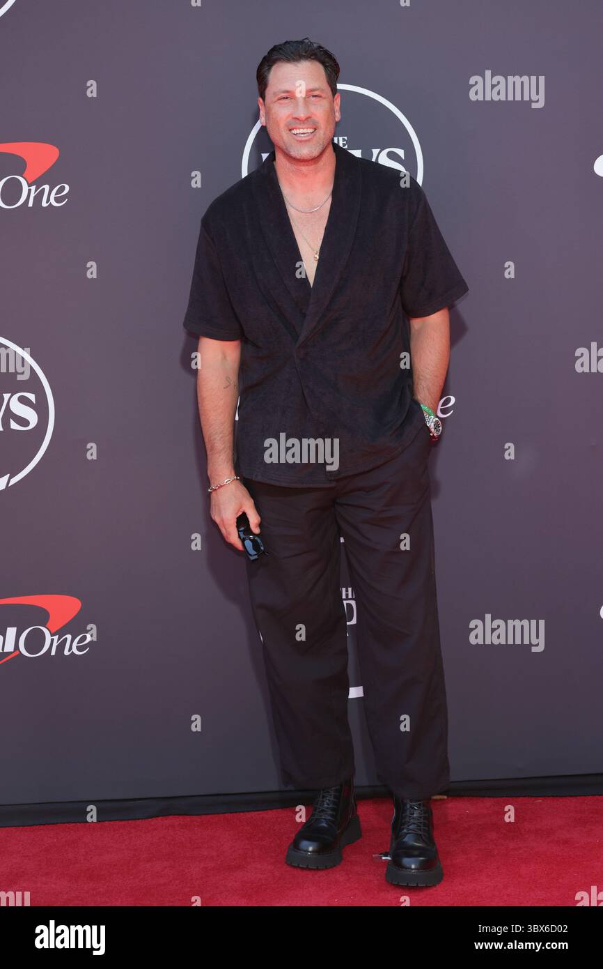Maksim Chmerkovskiy attends the 2025 ESPY Awards at Dolby Theatre on July 16, 2025 in Hollywood, California. Photo: CraSH/imageSPACE/MediaPunch Stock Photo