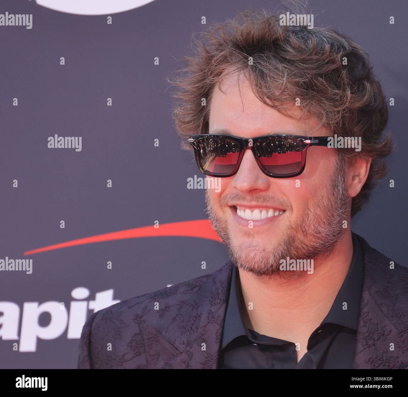Matthew Stafford attends the 2025 ESPY Awards at Dolby Theatre on July 16, 2025 in Hollywood, California. Photo: CraSH/imageSPACE/MediaPunch Stock Photo
