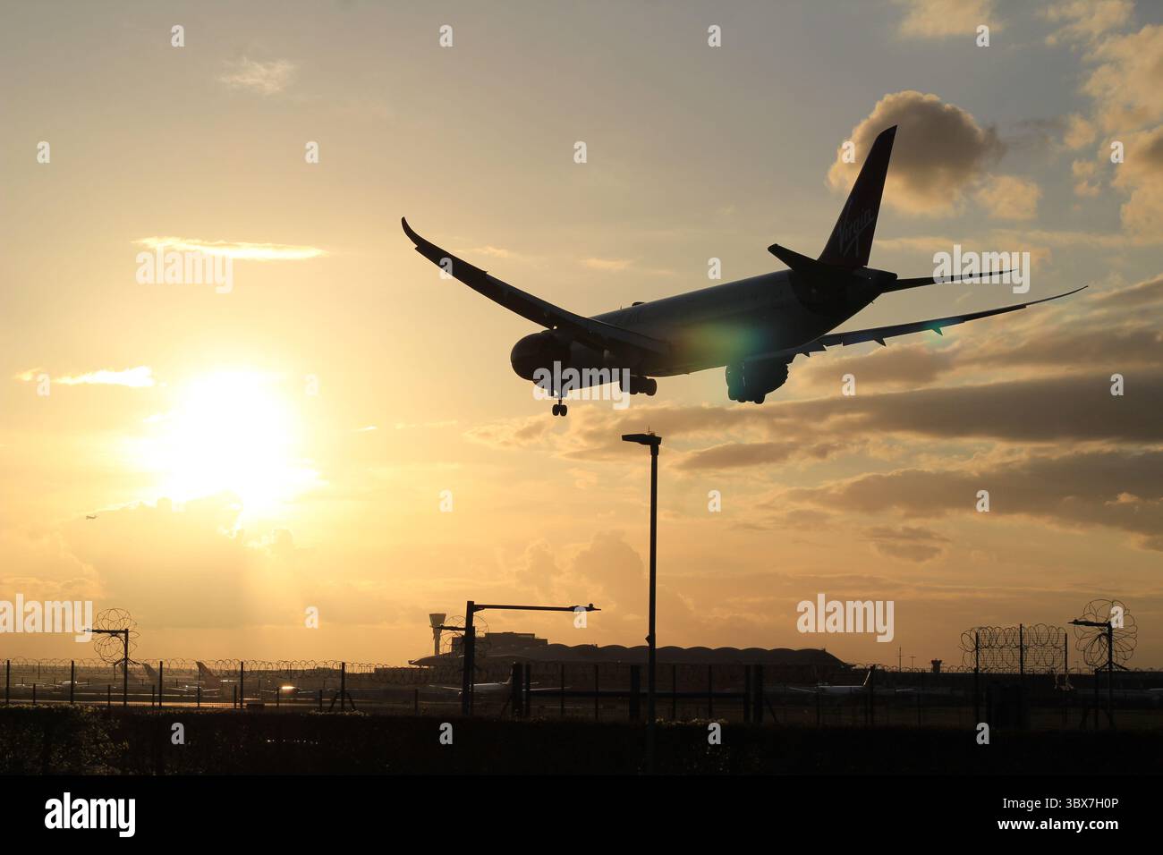London United Kingdom April 22 2025 A Virgin Atlantic Boeing 787 9 