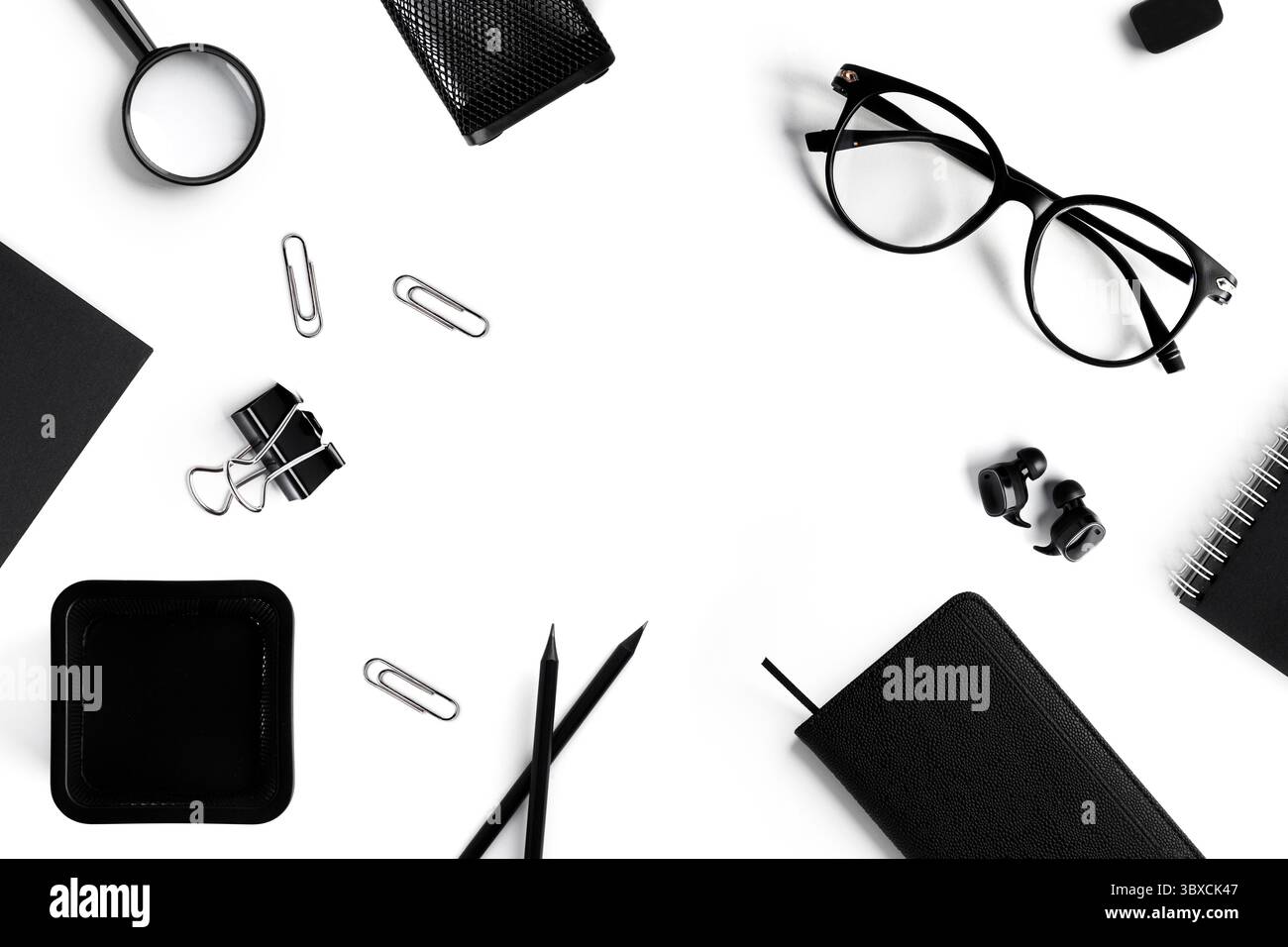 Office supplies isolated on white background. High quality photo Stock Photo