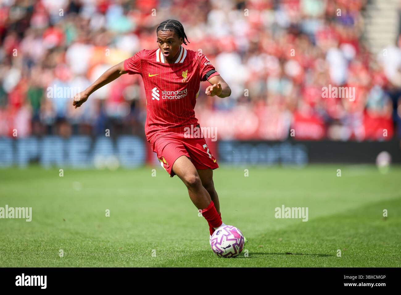 Liverpool forward Rio Ngumoha (73) during the Preston North End FC v