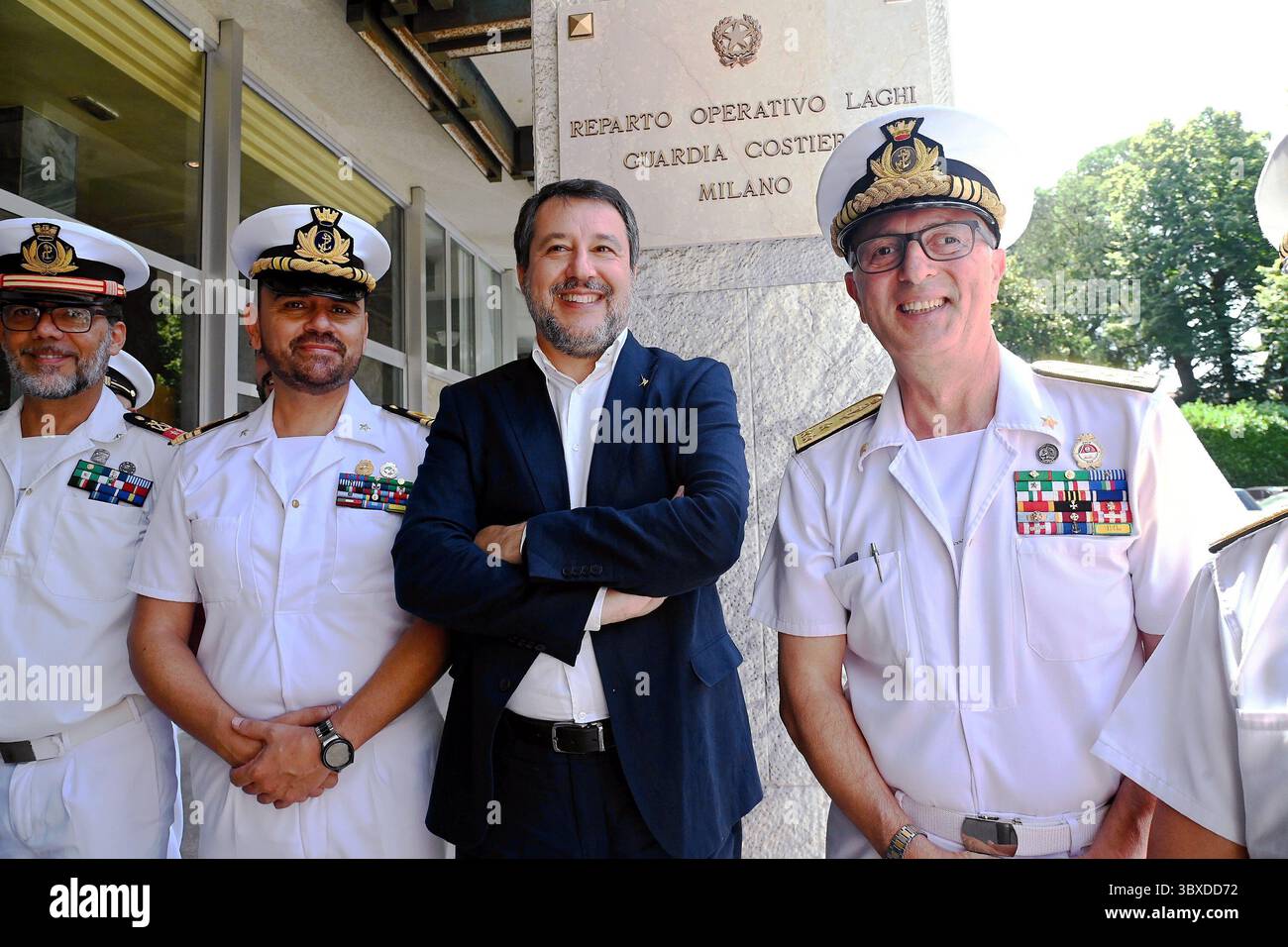 Milan, Piazzale Morandi Inauguration of the Coast Guard's Lakes ...