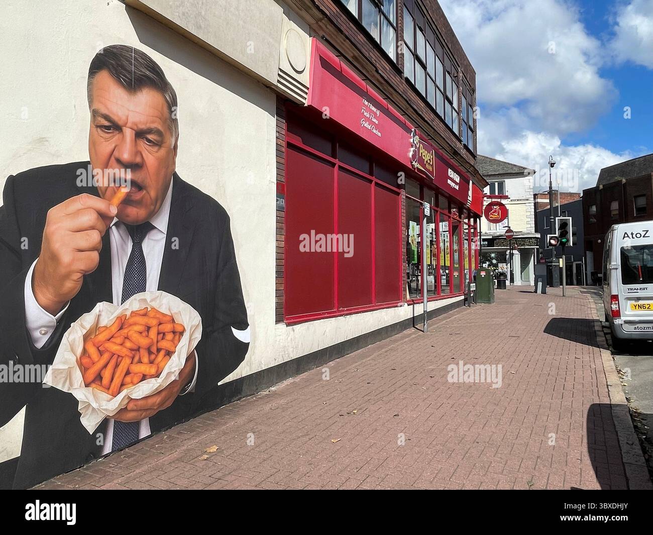 Sam Union A mural of former England football manager Sam Allardyce, which has ...