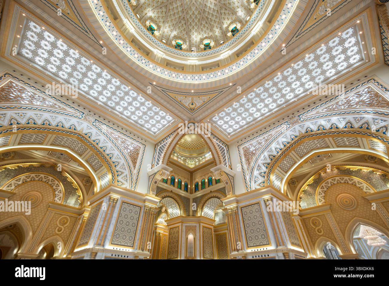 Interior photography of hall showcasing intricate Arabic architecture ...