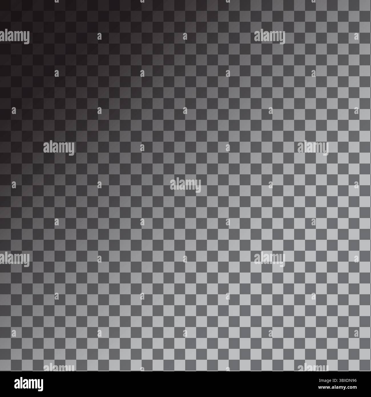 Checkerboard pattern background. Transparency grid texture. Dark gradient Vector. Abstract visual effect. Stock Vector
