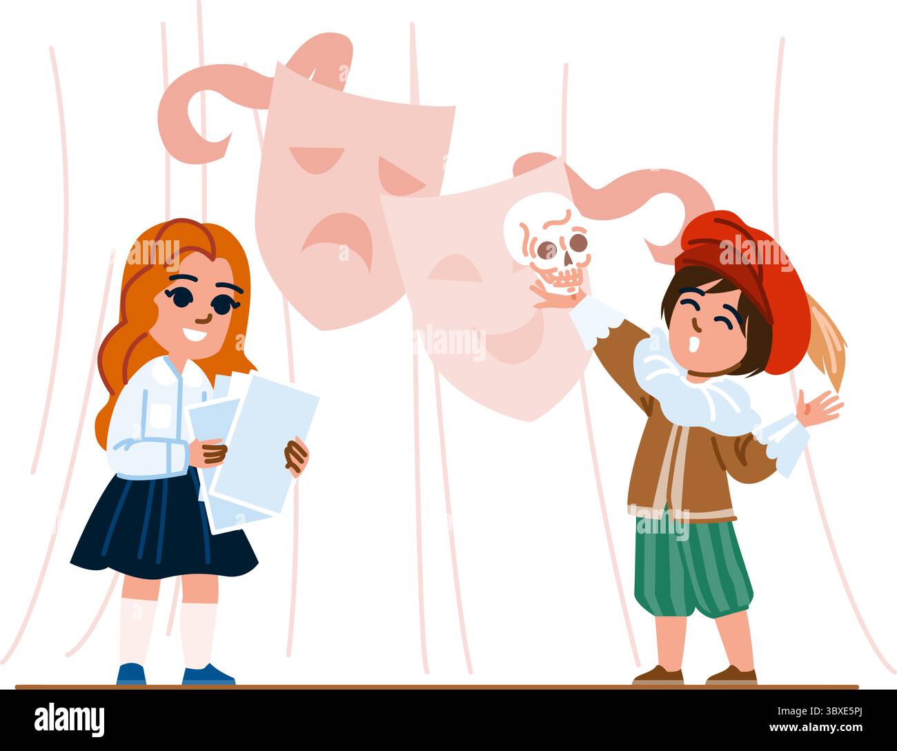script drama theater school education vector Stock Vector Image & Art ...