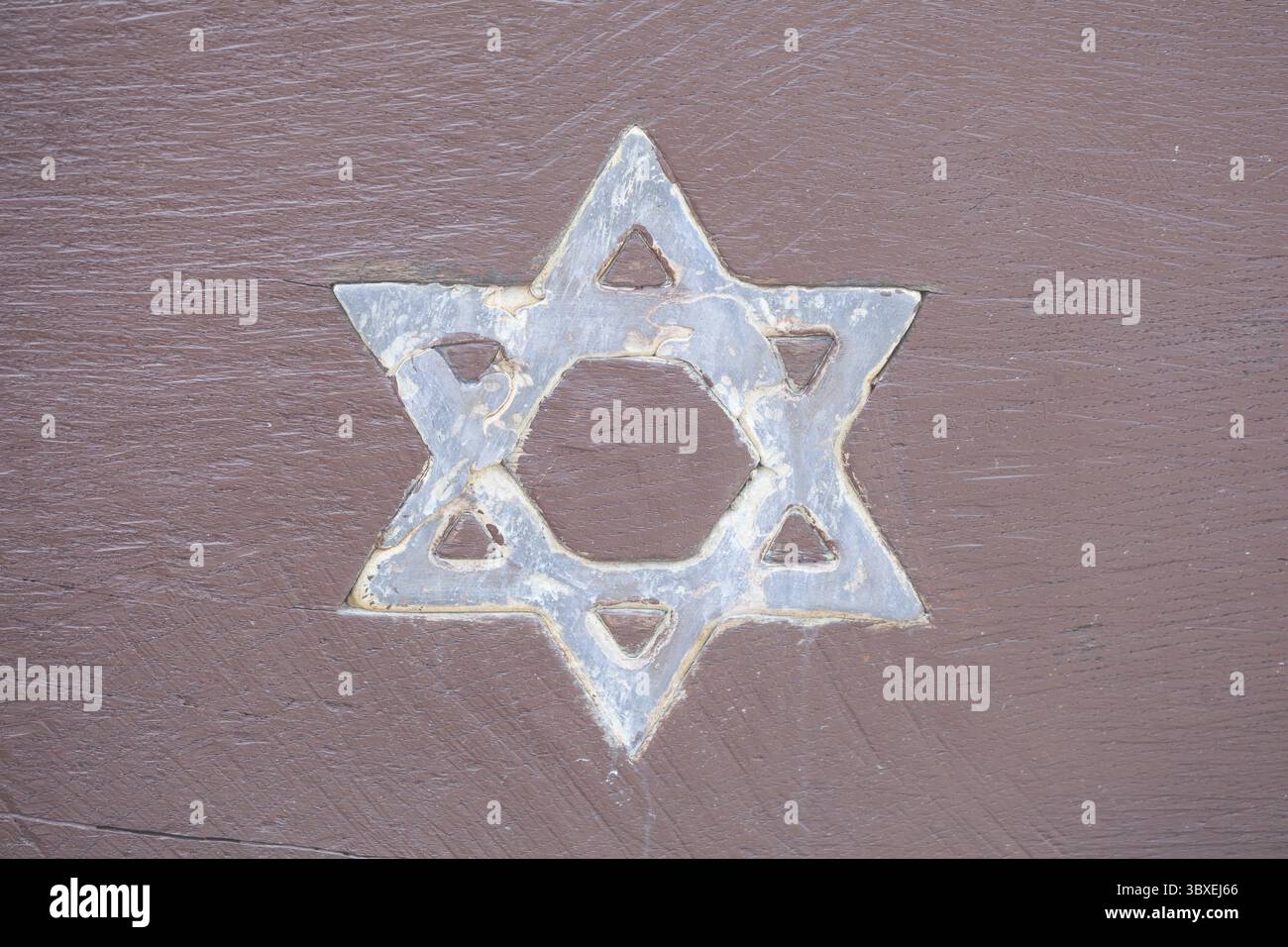 Star of David or Star of David on the memorial for deported Jews during ...