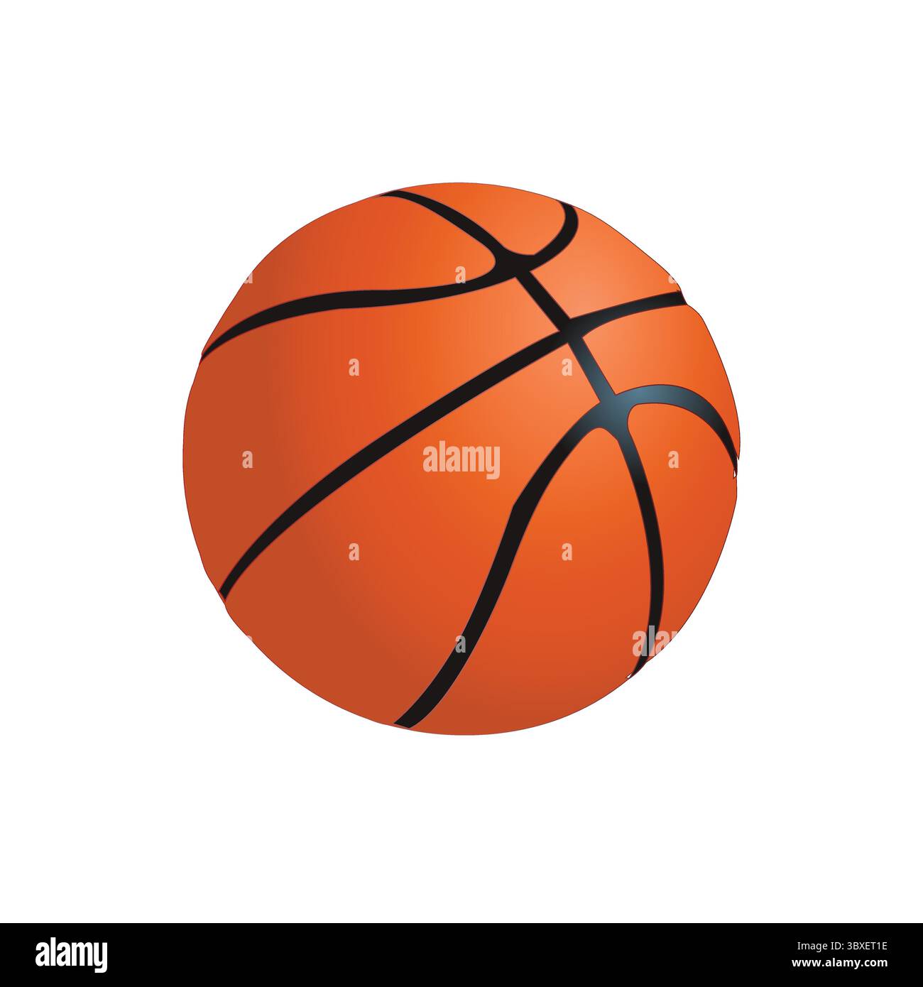 Balle Basketball Vector Illustration Drawing Stock Vector