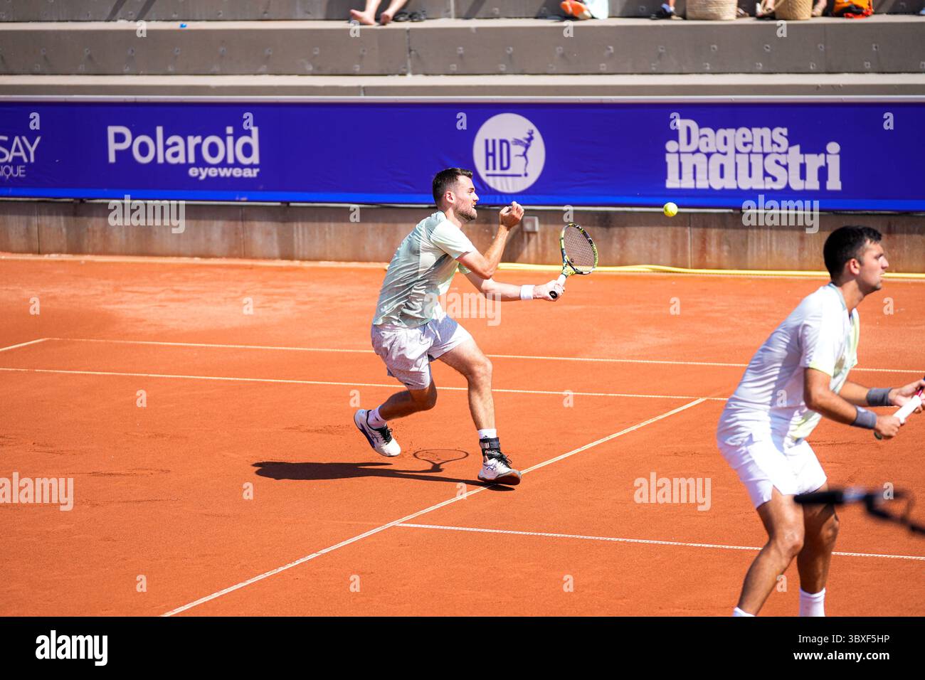 Double semifinal. Théo Arribagé, Marcelo Tomas Barrios Vera Stock Photo