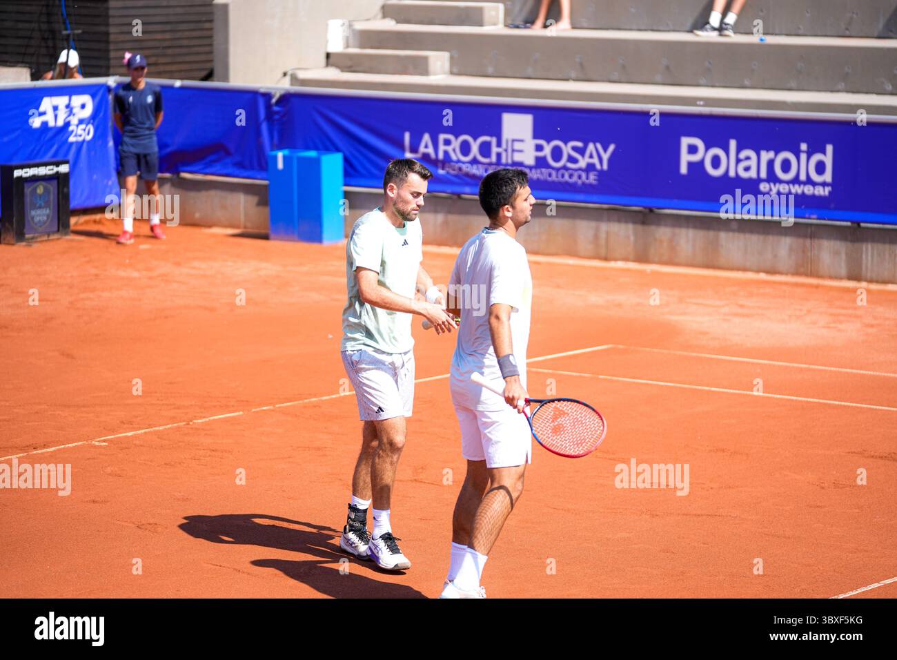 Double semifinal. Théo Arribagé, Marcelo Tomas Barrios Vera Stock Photo