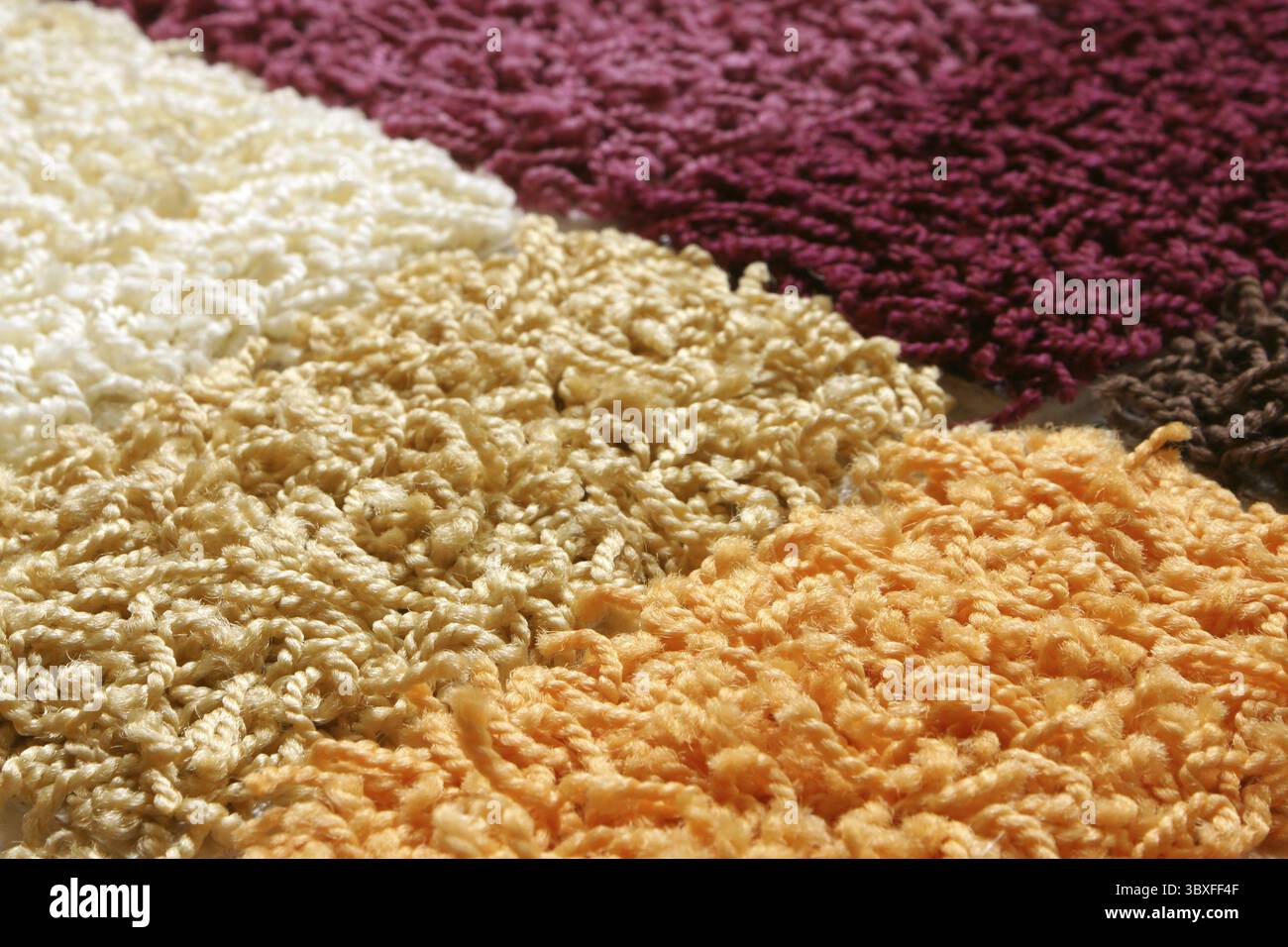 Samples of collection carpet, for backgrounds or textures Stock Photo