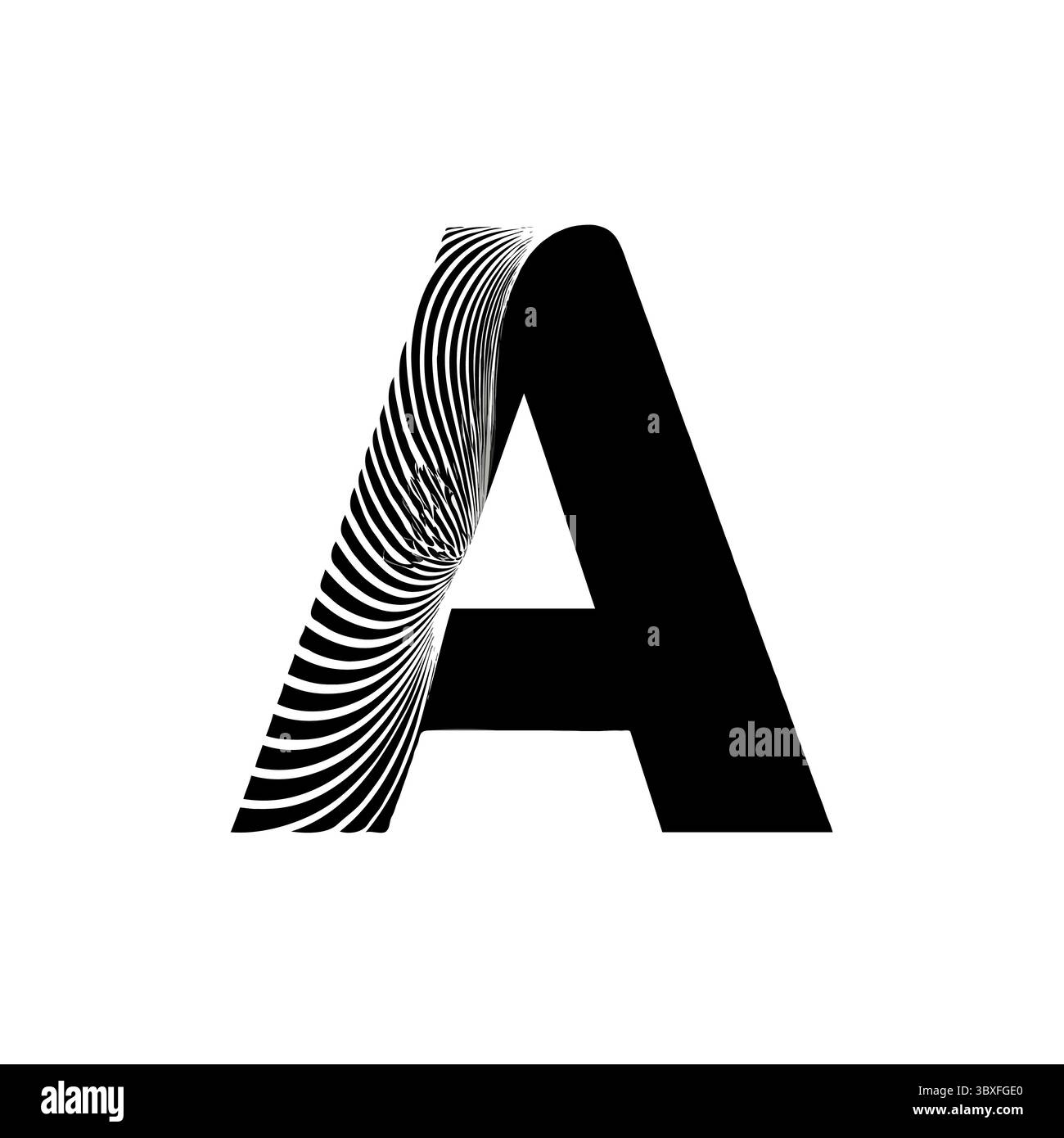 Monochrome Gold Vector Alphabet Letters Set Stock Vector
