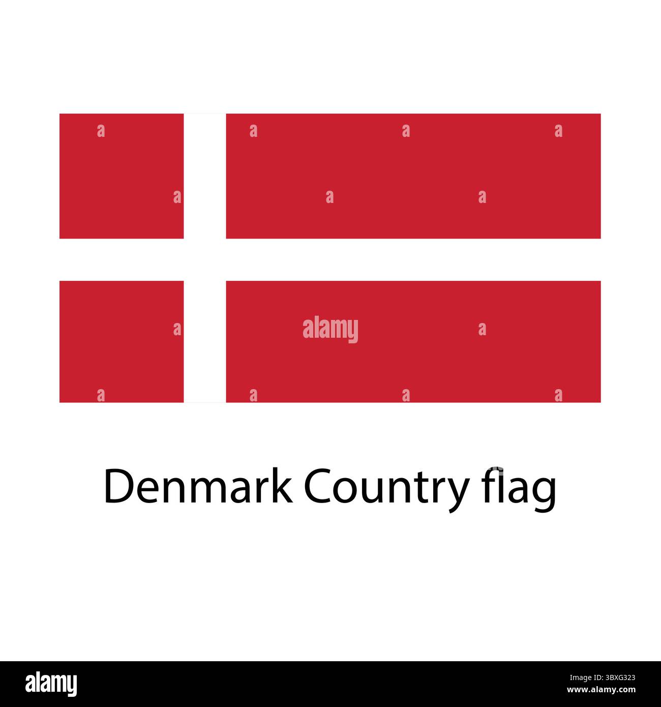 Denmark Country flag hand drawing illustration vector-based drawing ...