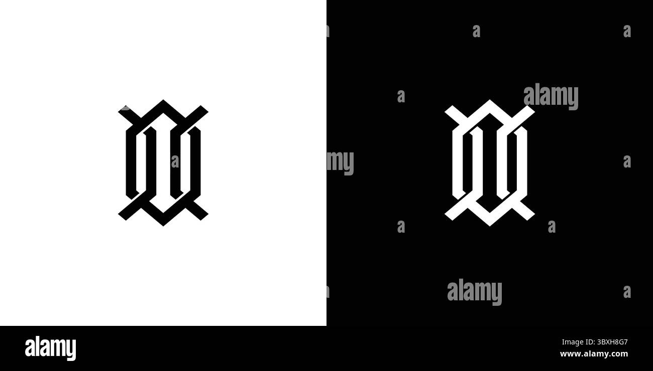 Modern and strong letter XO initials logo design Stock Vector