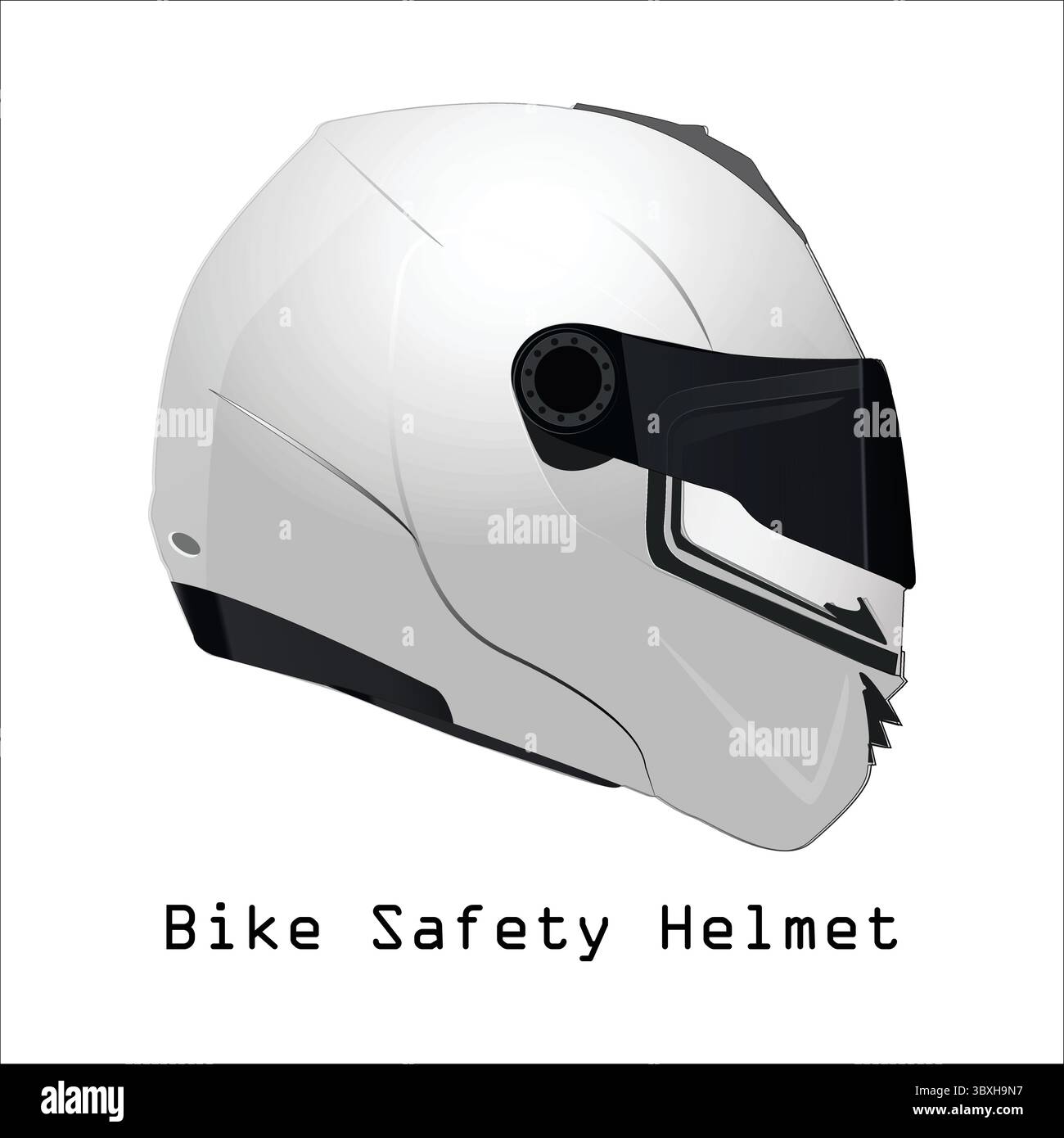 High quality motorcycle helmet vector Illustration b Stock Vector