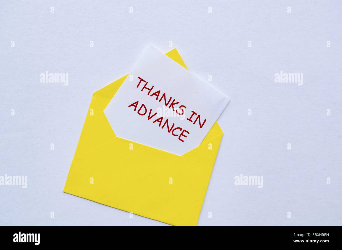Thanks in advance hi-res stock photography and images - Alamy