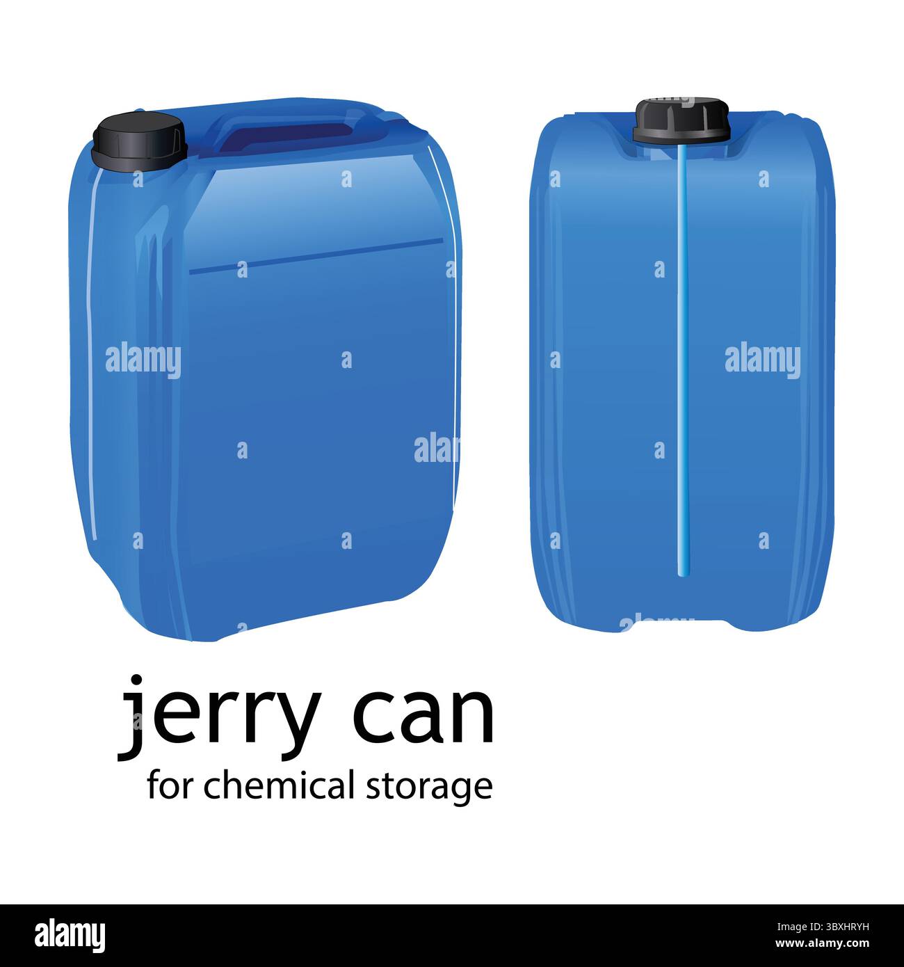 jerry can 3d Mockup Vector Illustration Vol 02 Stock Vector