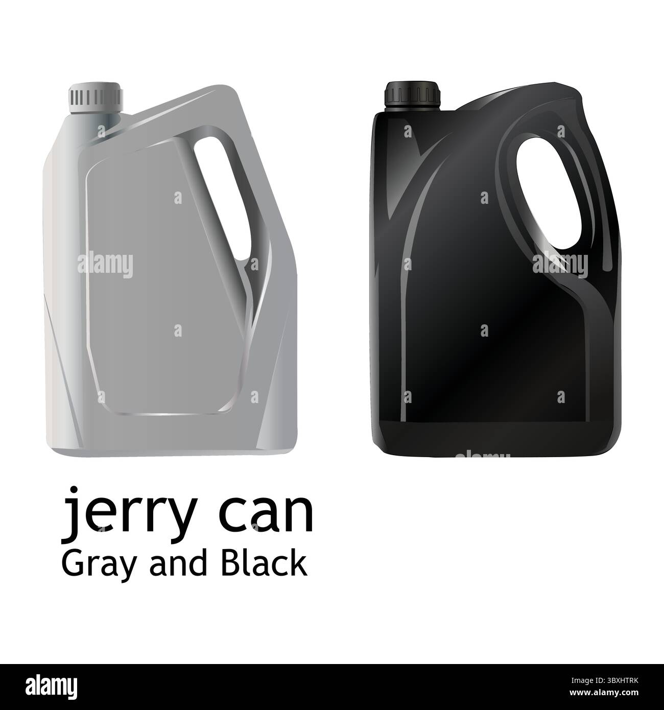 jerry can 3d Mockup Vector Illustration Vol 01 Stock Vector