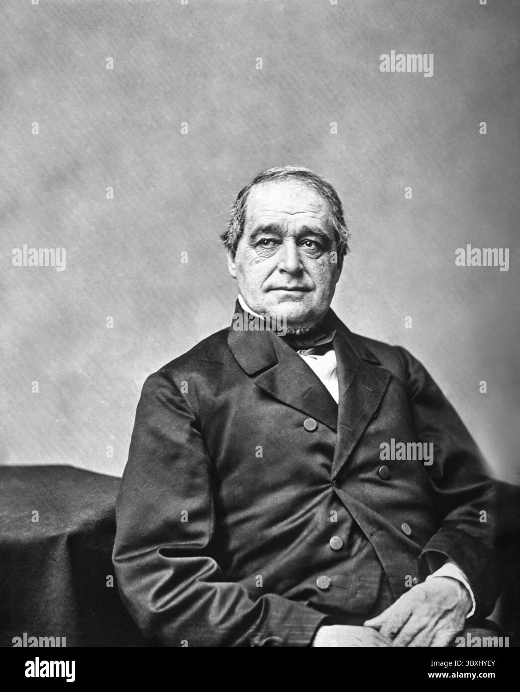 December 5, 2017, USA: Hannibal Hamlin (1809-1891), American Politician, served as U.S. Vice President under Abraham Lincoln 1861-1865, U.S. Senator from Maine 1857-1861 & 1869-1881, half-length seated Portrait, Mathew Brady Studio, 1860's (Credit Image: © JT Vintage/Glasshouse via ZUMA Press Wire) Stock Photo