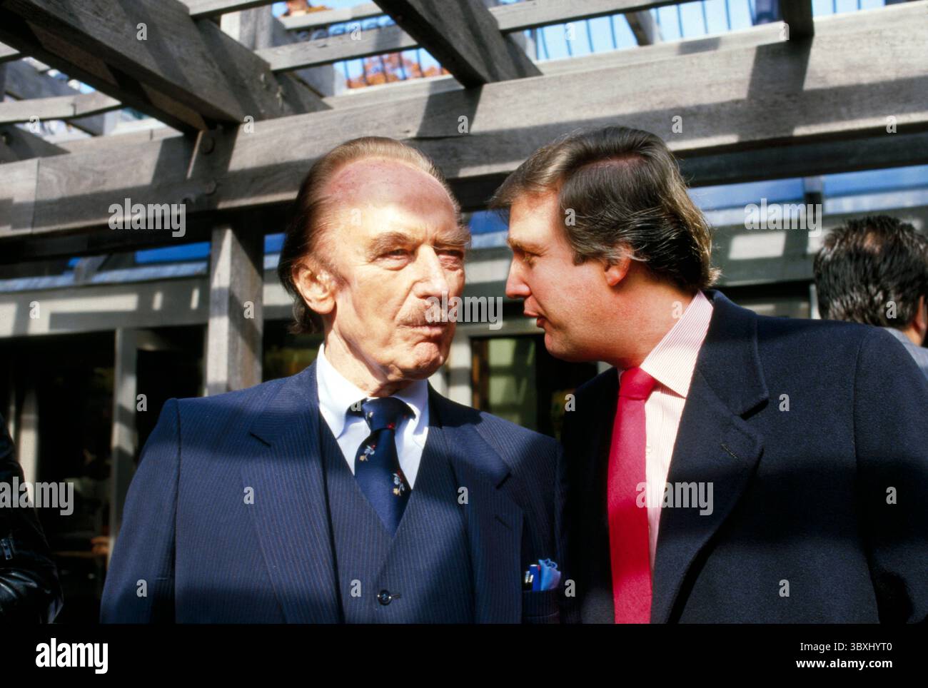 September 3, 2020, New York City, New York, USA: Fred Trump, Donald Trump, head and shoulders Portrait, New York City, New York, USA, Bernard Gotfryd, early 1980's (Credit Image: © JT Vintage/Glasshouse via ZUMA Press Wire) Stock Photo