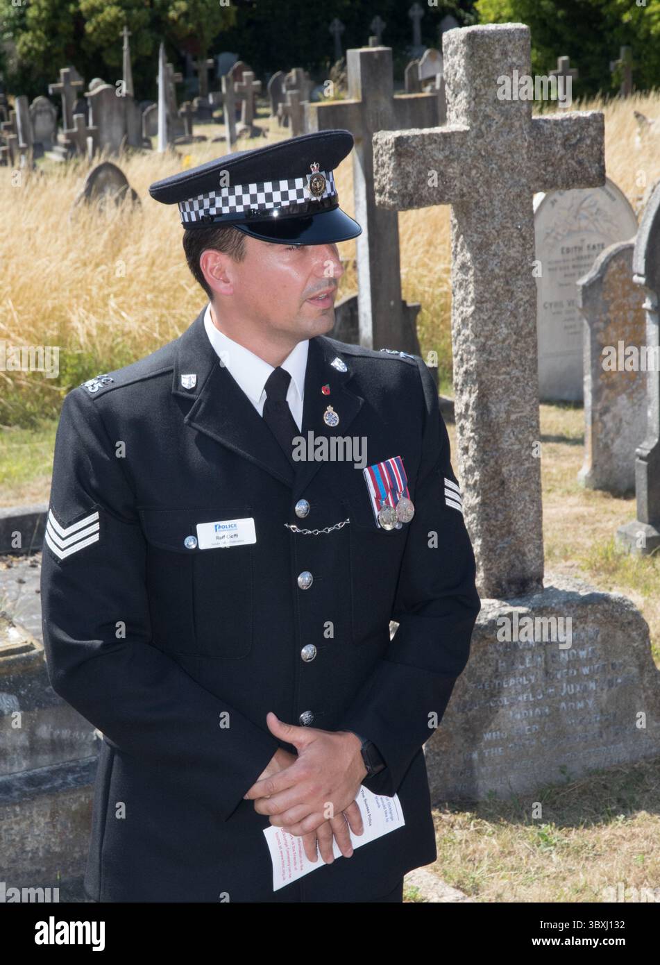 1912 Inpecter Eastbourne, East Sussex.18 Jul, 2025. Representatives of Sussex Police ...