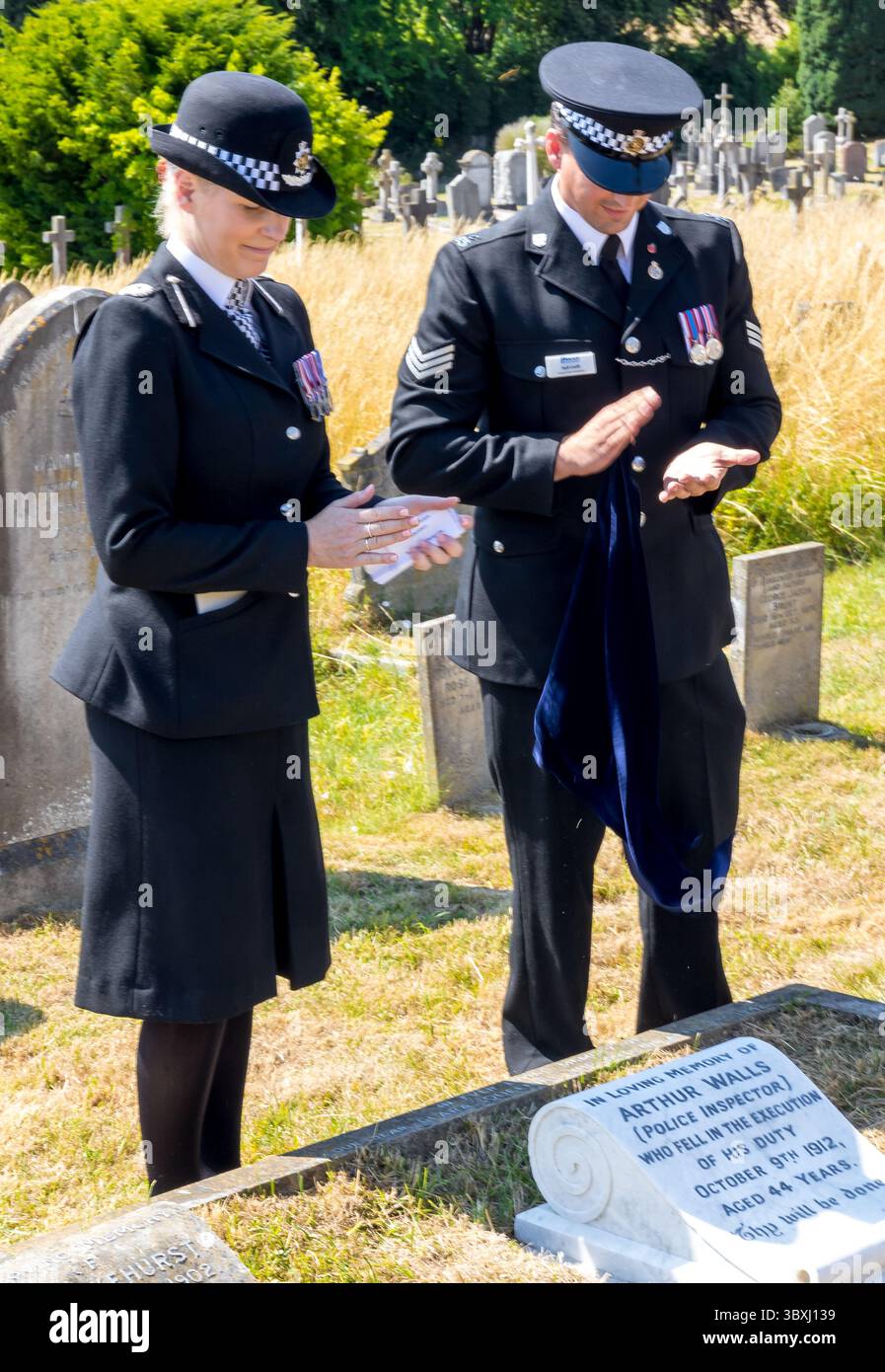 1912 Inpecter Eastbourne, East Sussex.18 Jul, 2025. Representatives of Sussex Police ...