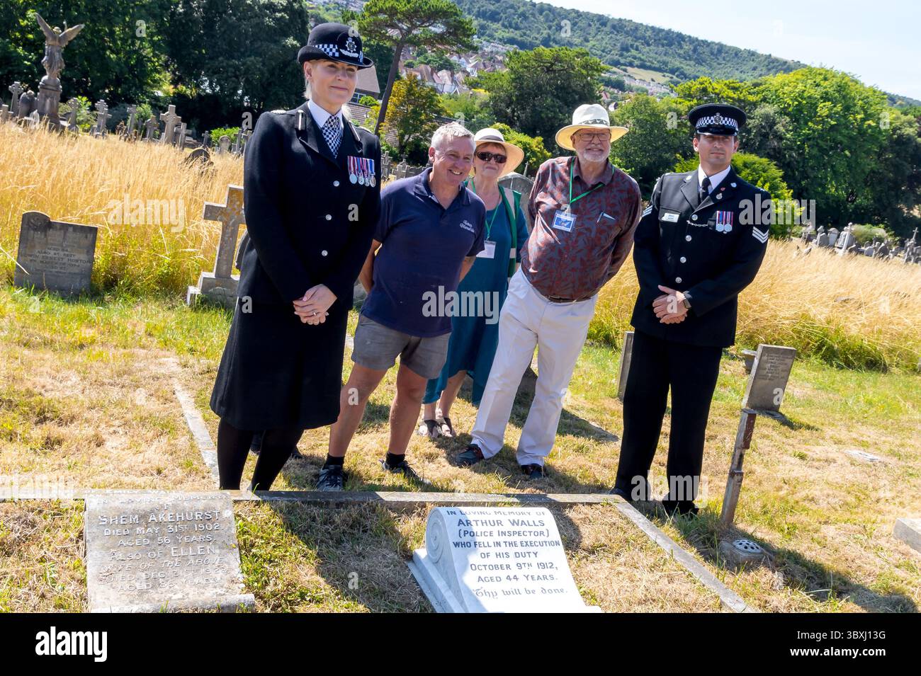 1912 Inpecter Eastbourne, East Sussex.18 Jul, 2025. Representatives of Sussex Police ...