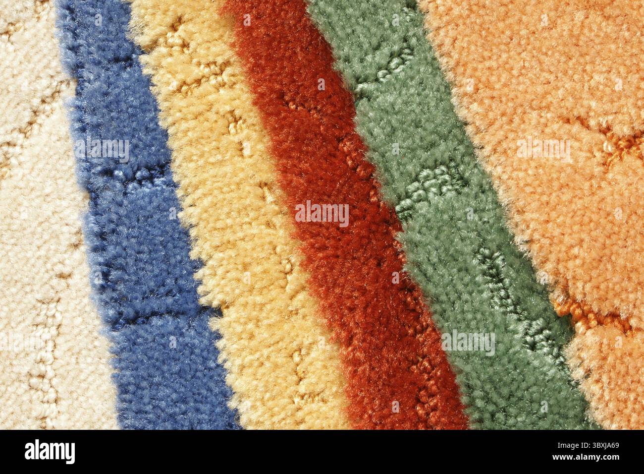 Samples of collection carpet, for backgrounds or textures Stock Photo