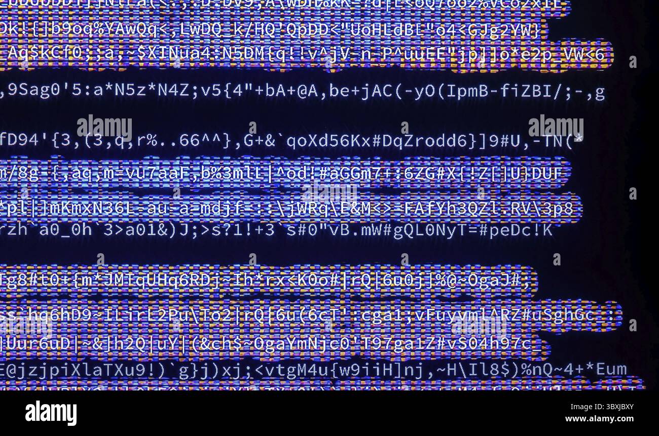 Glitch code hi-res stock photography and images - Alamy