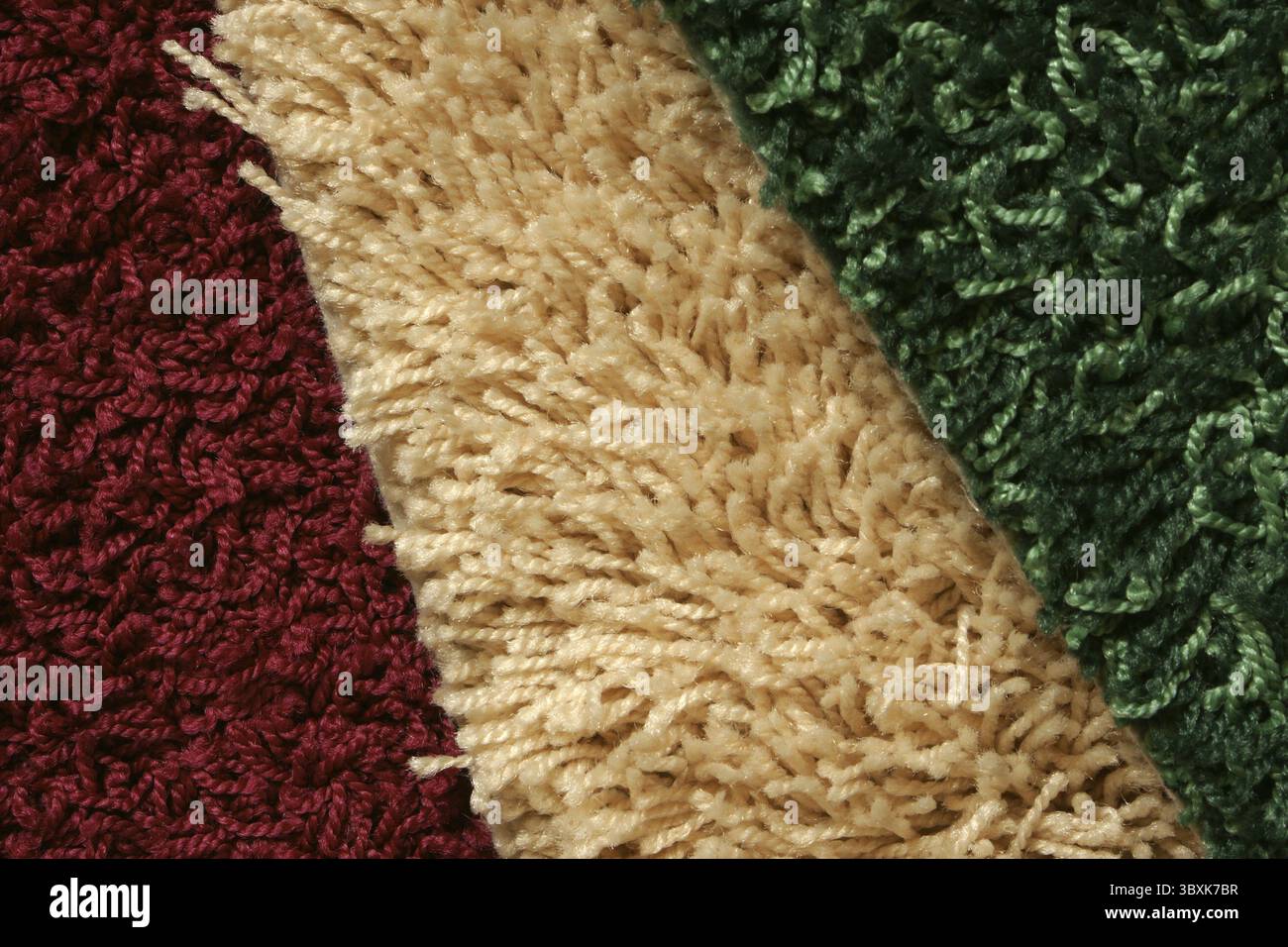 Samples of collection carpet, for backgrounds or textures Stock Photo