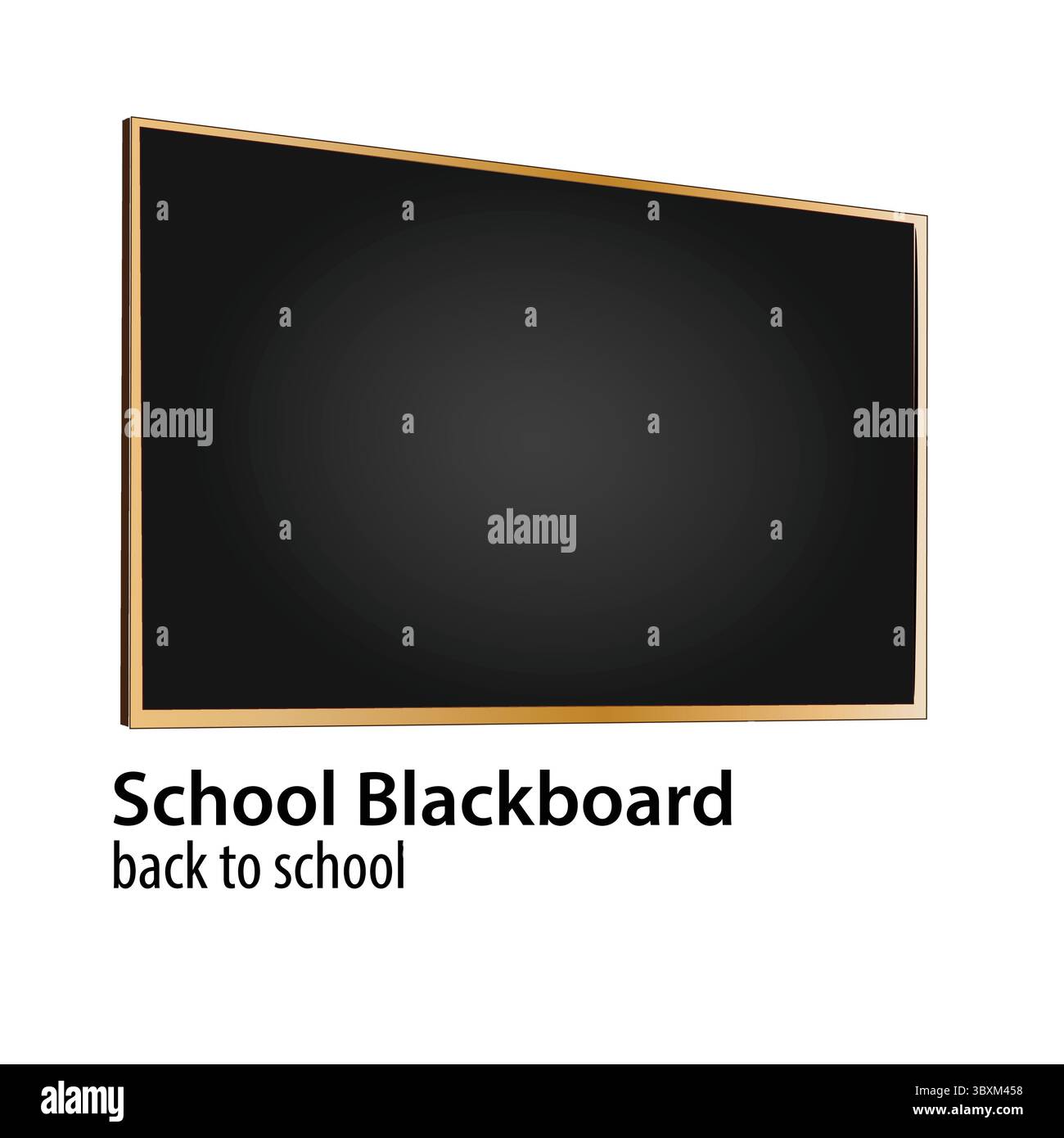School blackboard Illustration vector based Stock Vector